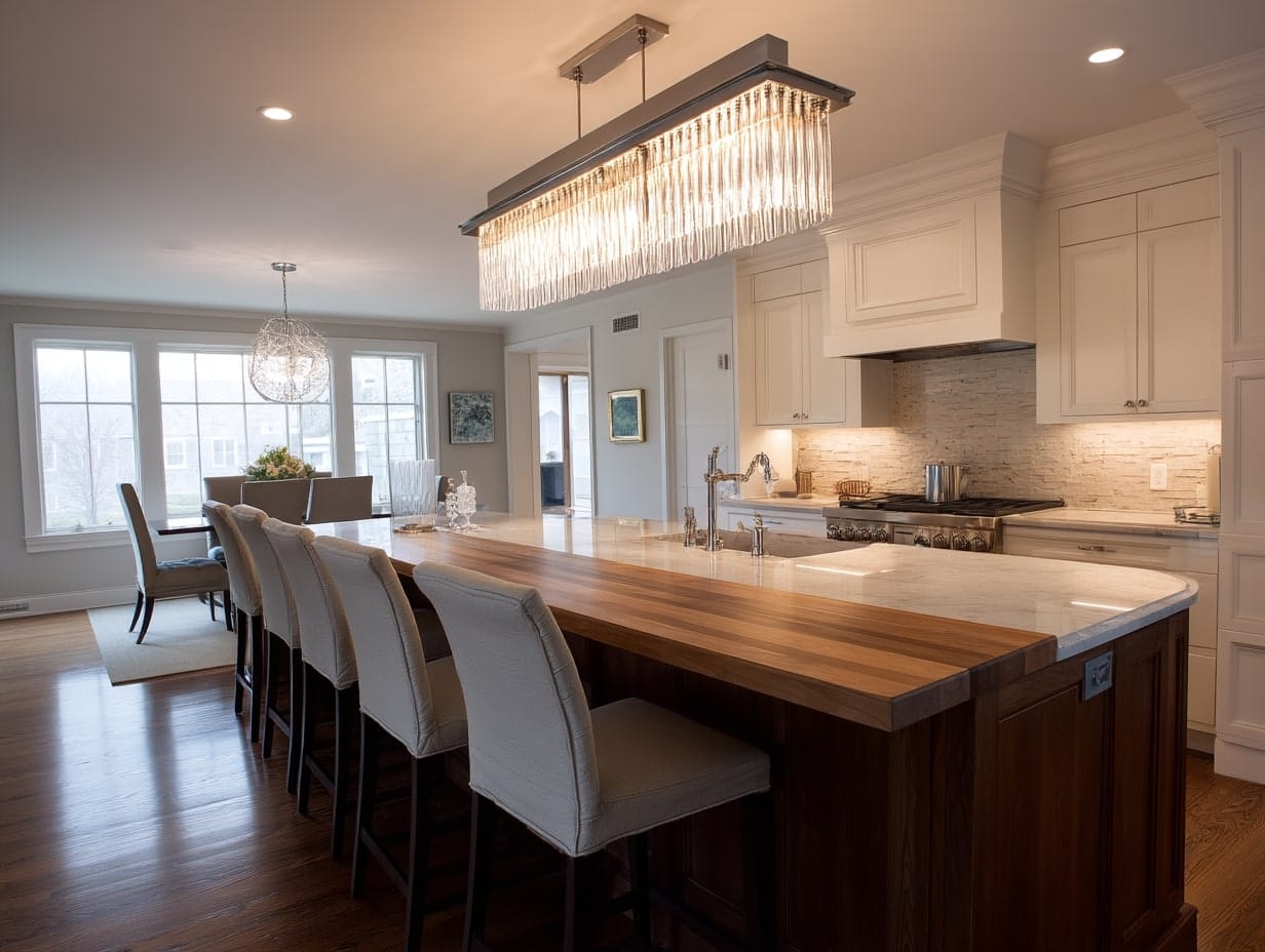 Linear Chandelier for a Contemporary Look