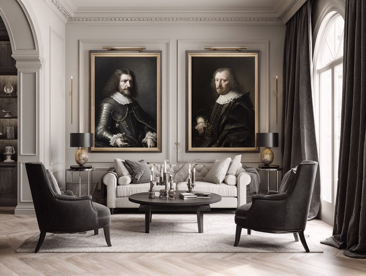 Hang Classic Artworks and Portraits