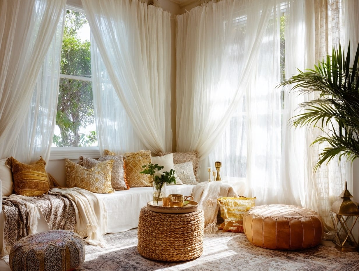 Add Sheer or Gauzy Curtains