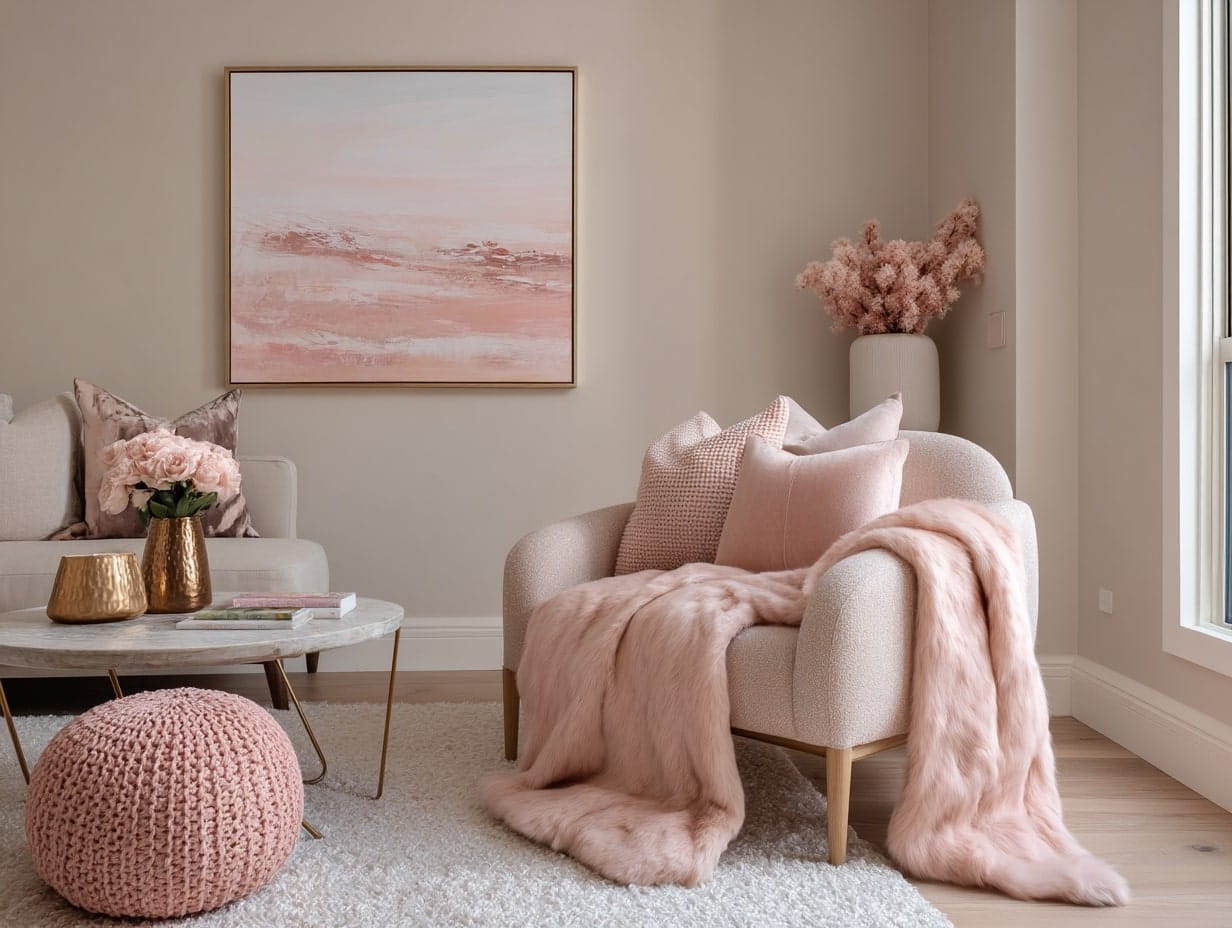Beige and Blush for a Feminine Touch