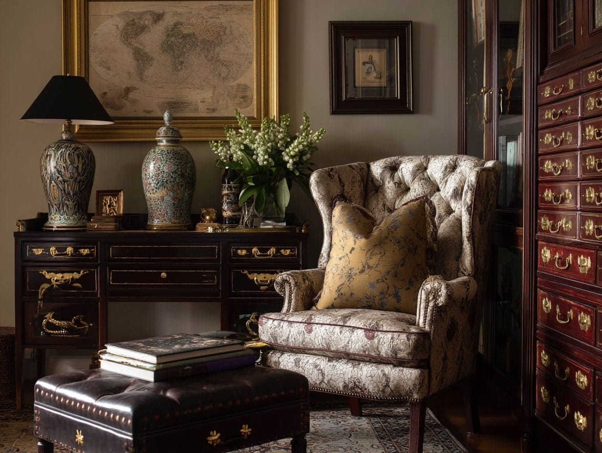 Use Dark Wood Furniture