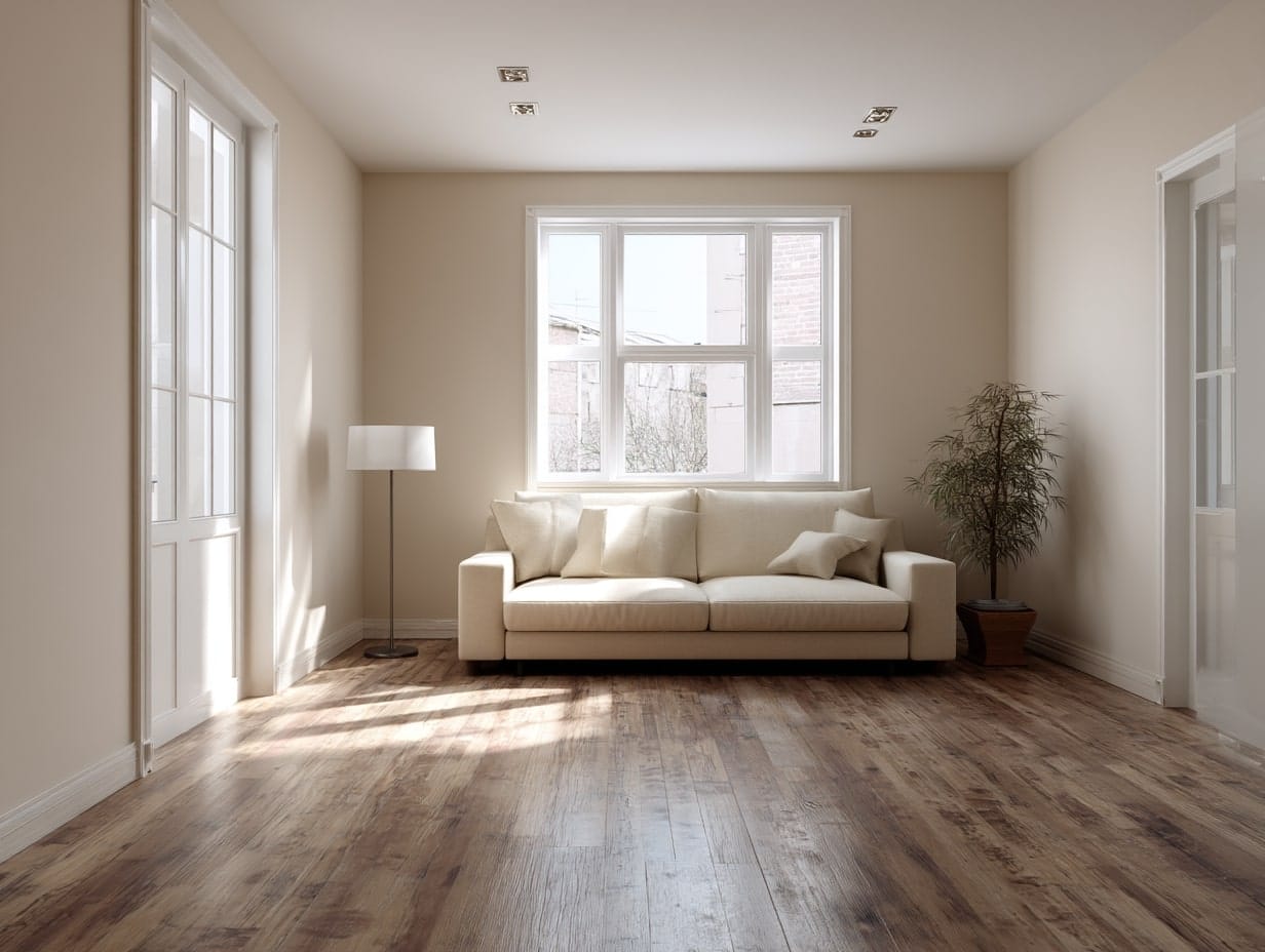 Go Minimalist with Beige Walls and Floors