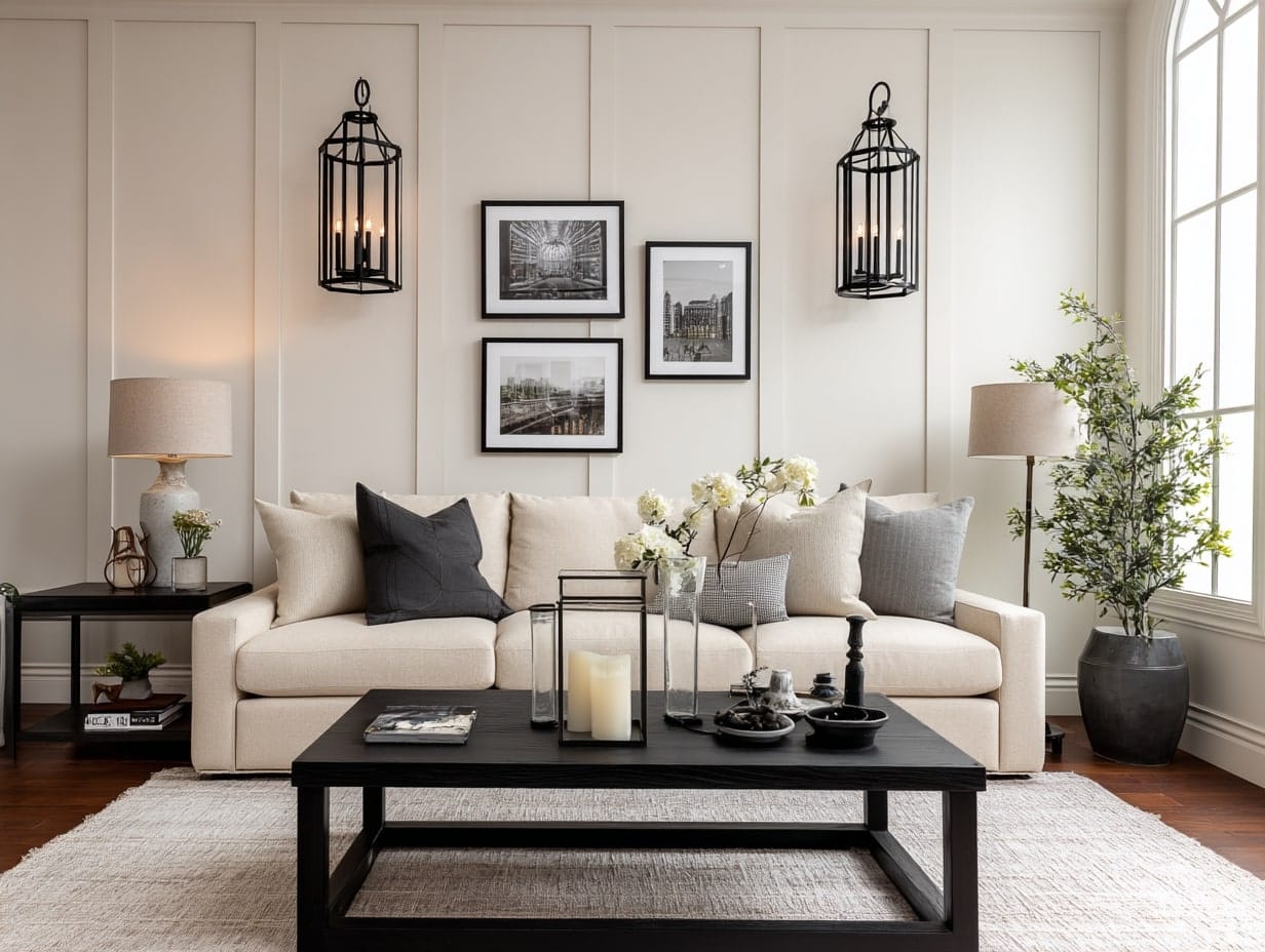 Introduce Black Accents for Bold Contrast