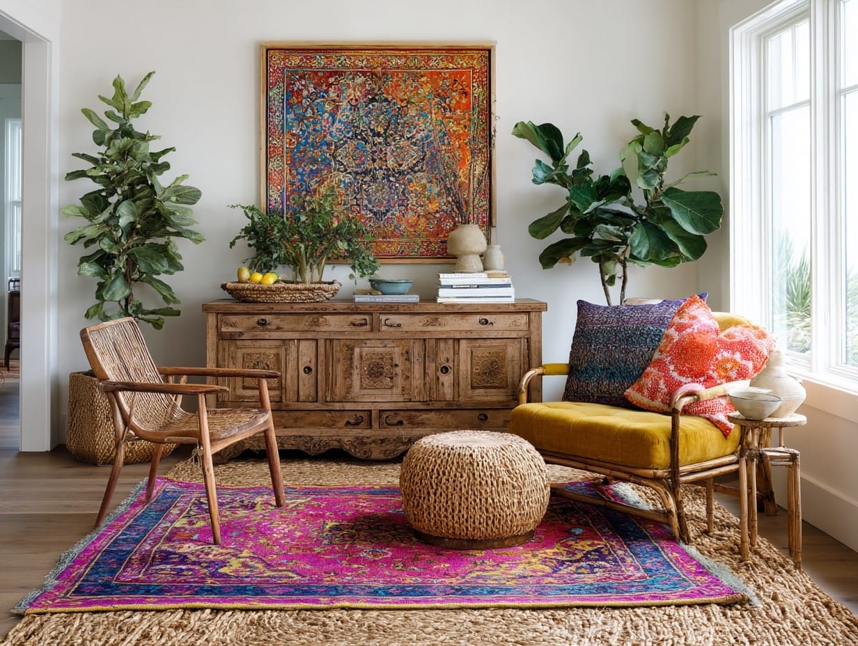 Layer Rugs for Texture and Warmth