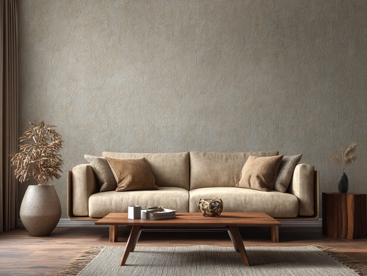 Use Beige Wallpaper for Pattern