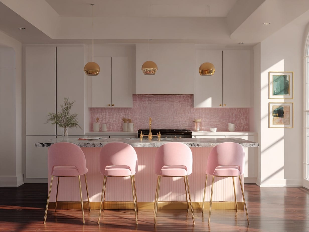 Pink Kitchen Accents