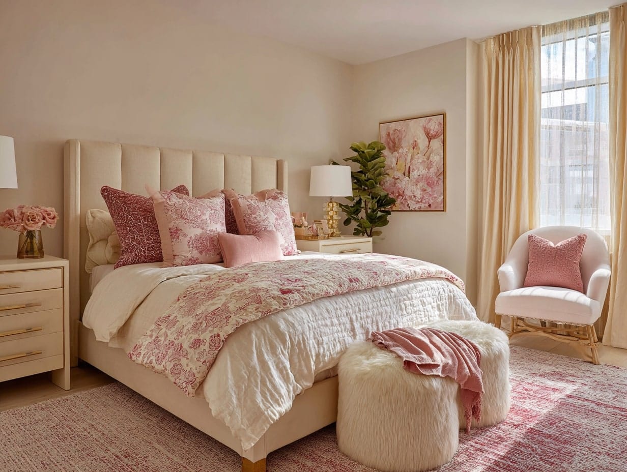 Mix Pink with Neutrals