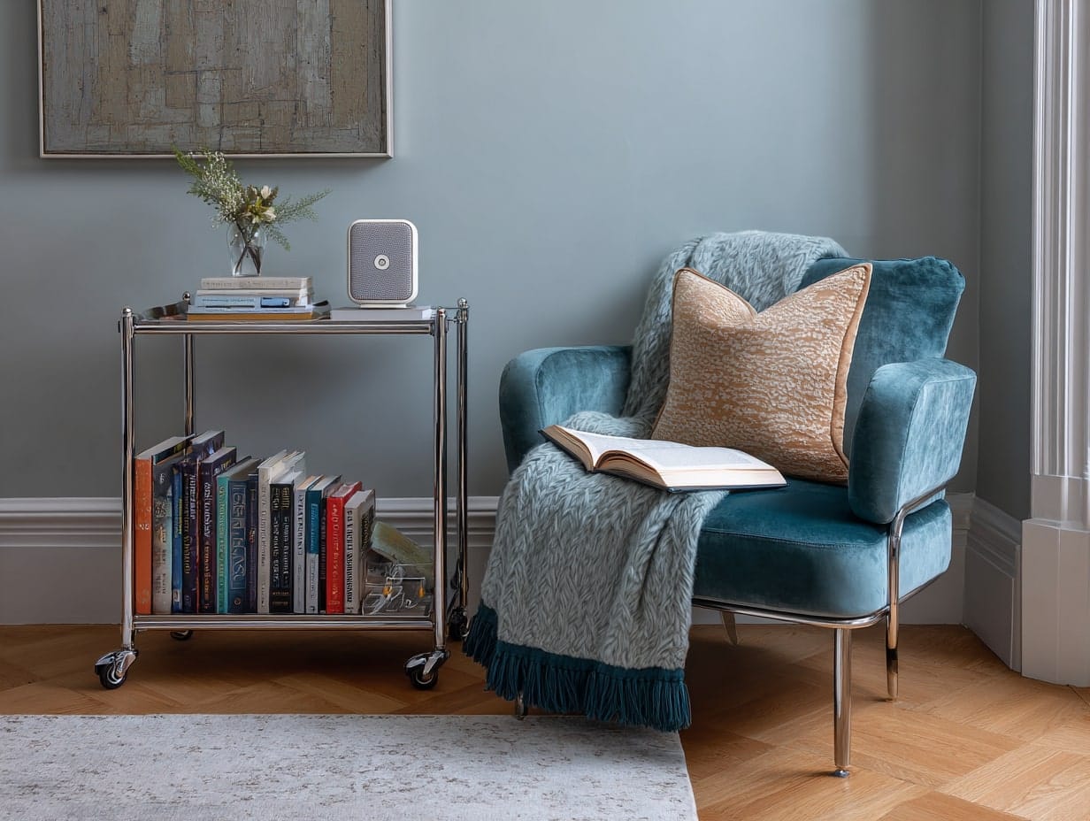 Incorporate a Rolling Cart for Essentials