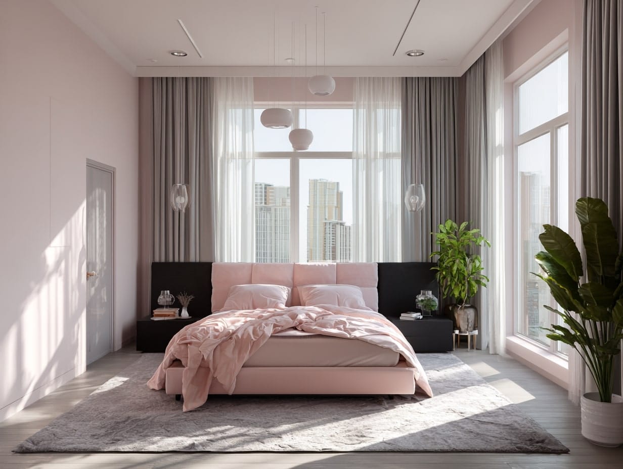 Try Pink in a Modern, Minimal Space