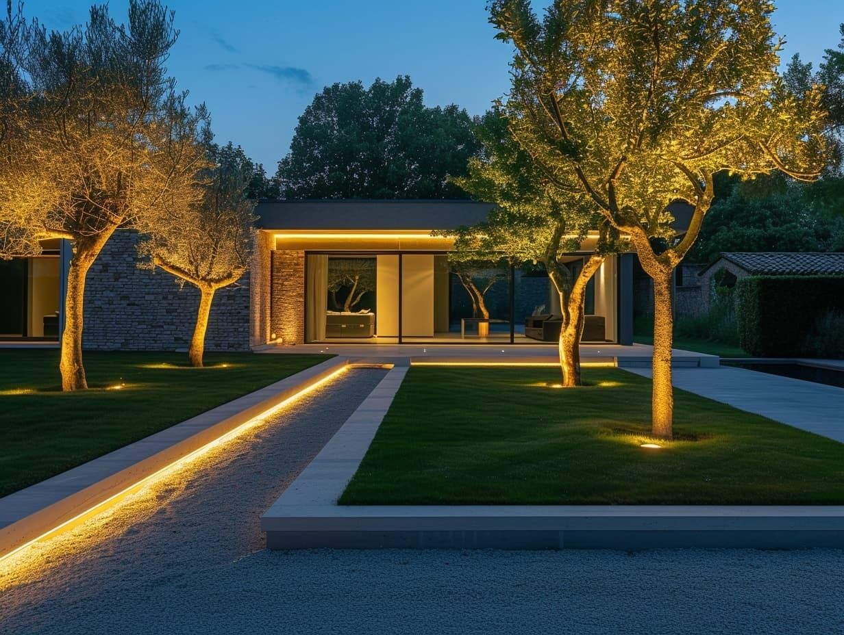 Outdoor tree lighting ideas