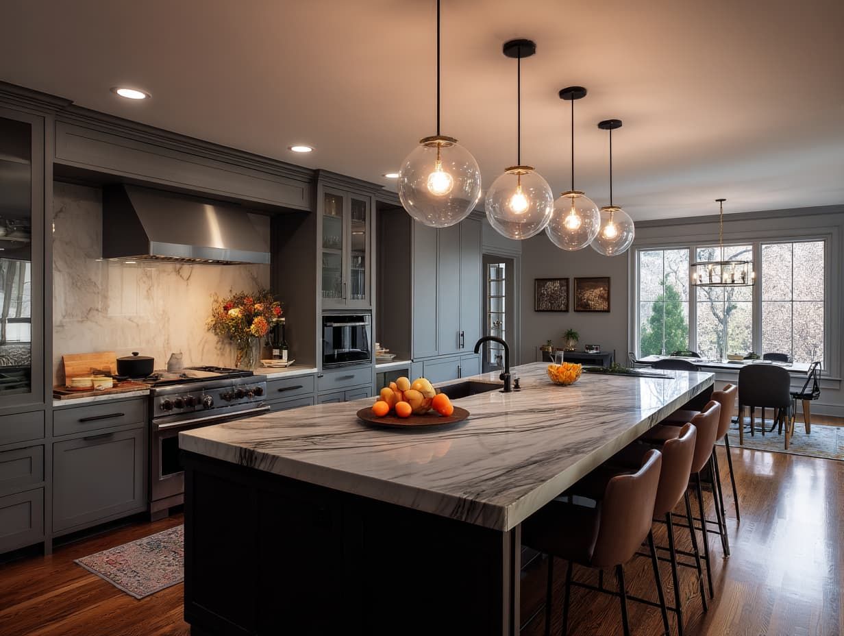 Island Lighting Ideas for a Kitchen