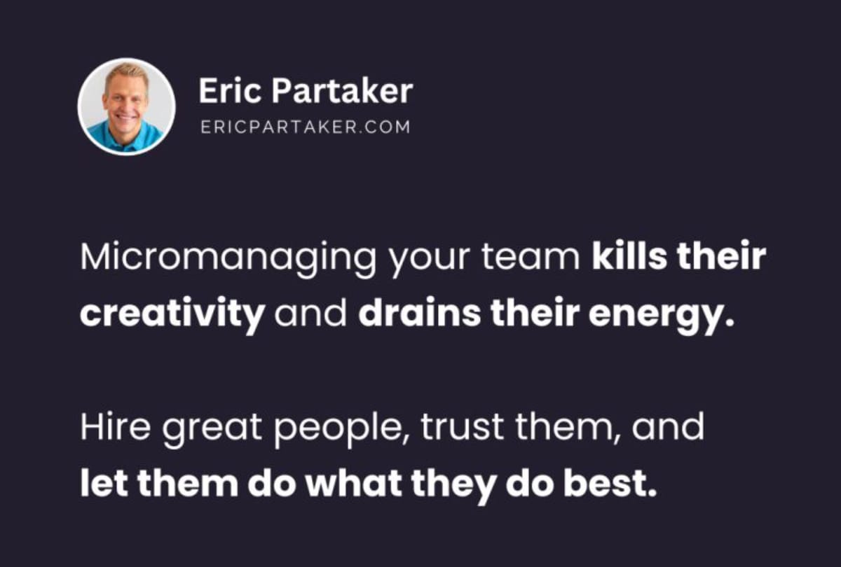 Cosmico - Micromanagement Kills Creativity and Innovation