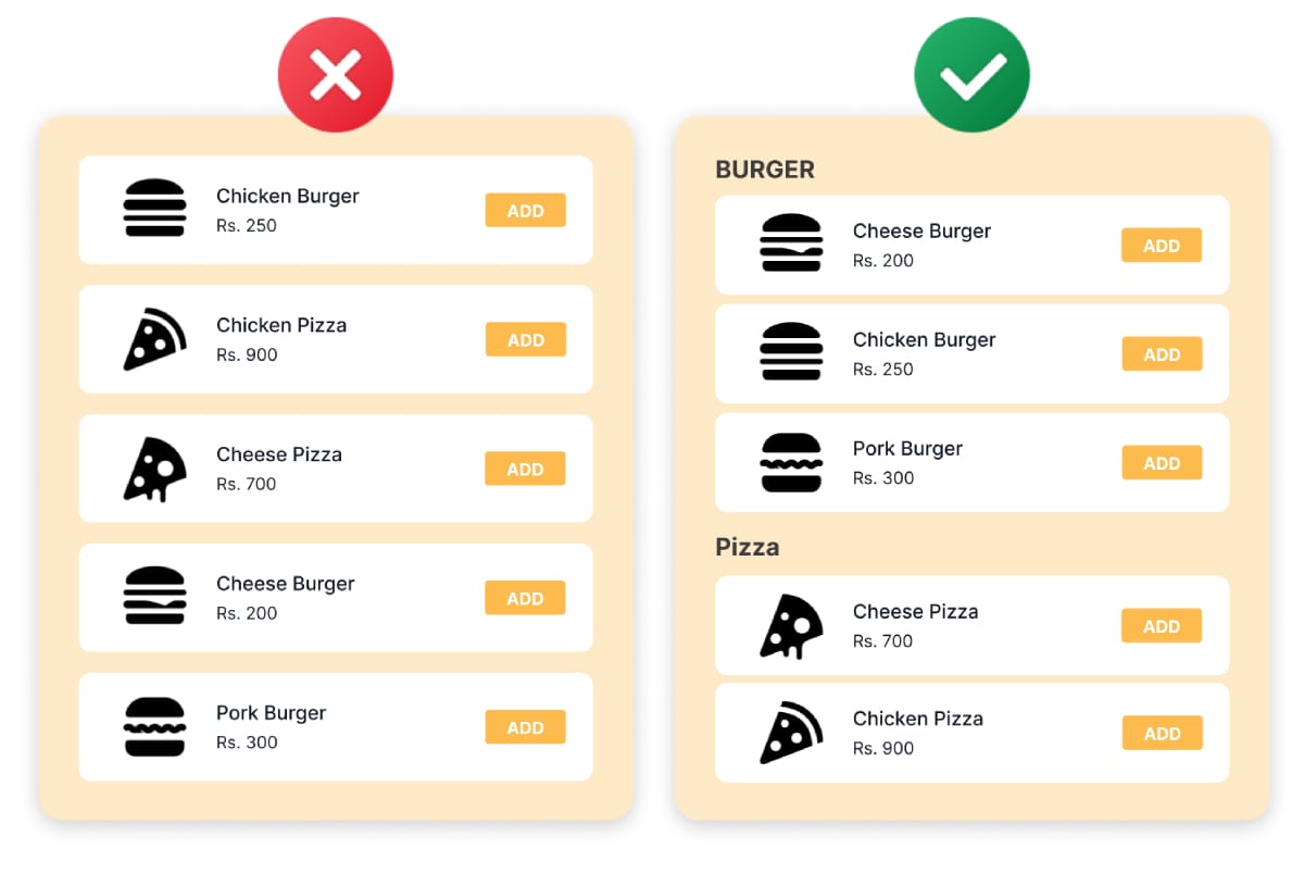 Cosmico - Web Design - Principle of Proximity