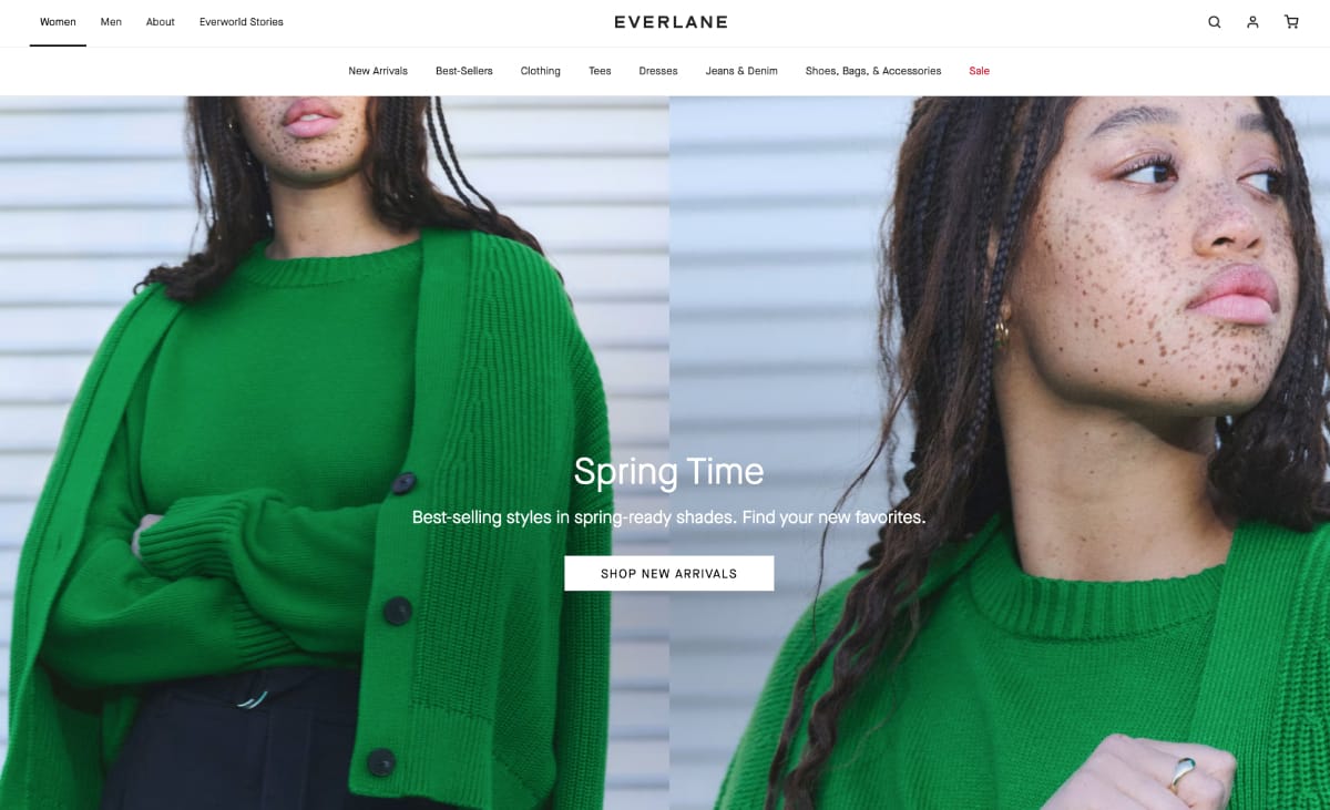 Cosmico - Minimalist Web Design Everlane
