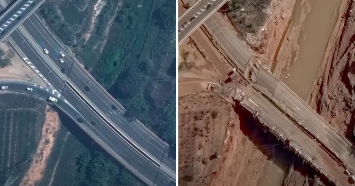 Cosmico - Satellite Images Show Spain's Flood Devastation