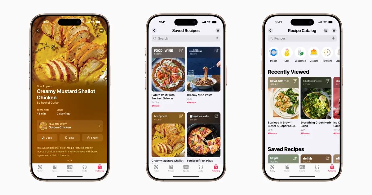 Cosmico - Apple Adds 10,000+ Recipes to News+