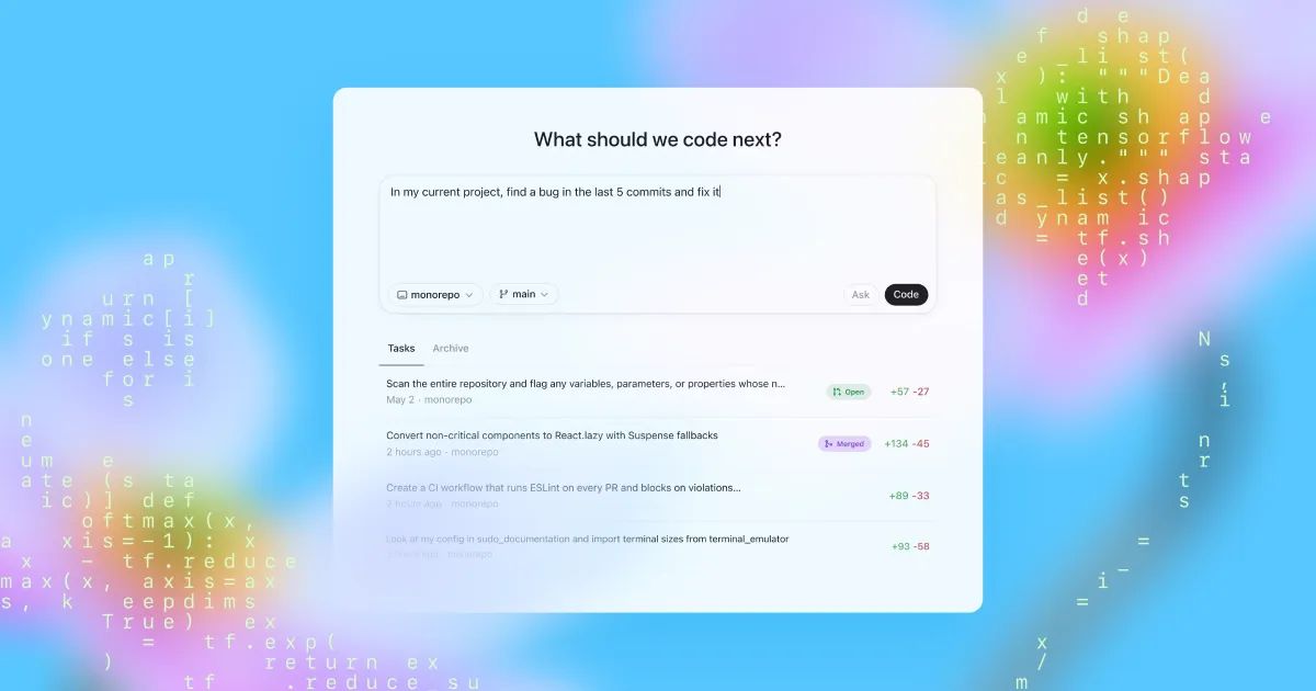 Cosmico - OpenAI launches Codex, a web-based AI coding tool in ChatGPT
