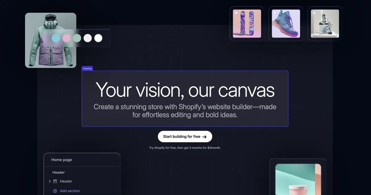 Cosmico - Shopify launches AI store builder in latest update