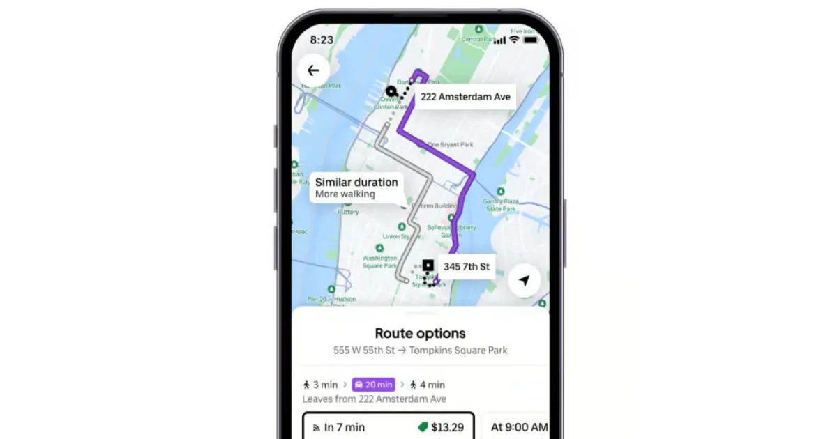 Cosmico - Uber launches Route Share: Rides 50% cheaper than UberX