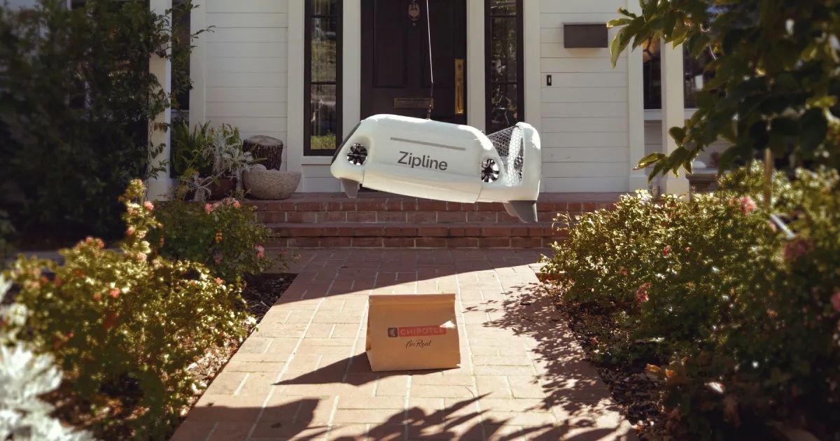 Cosmico - Chipotle tests drone delivery with Zipline in Dallas