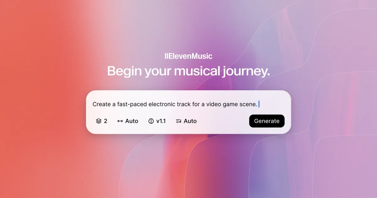 Cosmico - ElevenLabs debuts AI music tool cleared for commercial use
