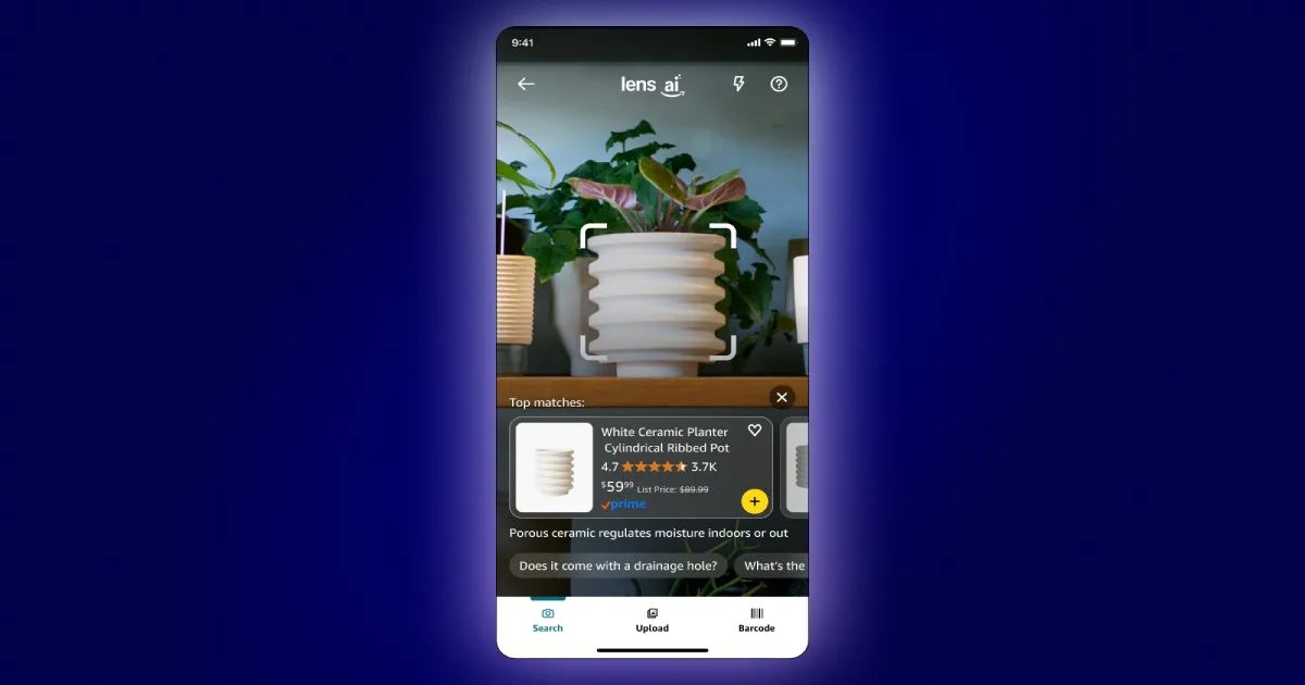Cosmico - Amazon launches Lens Live, an AI tool for real-time shopping