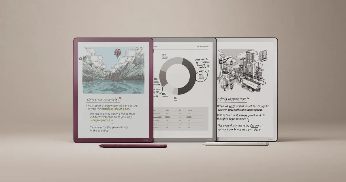 Cosmico - Amazon debuts redesigned Kindle Scribe, including a color version with AI