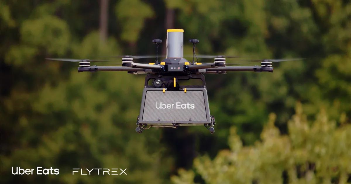 Cosmico - Uber partners with Flytrex to test Uber Eats drone deliveries
