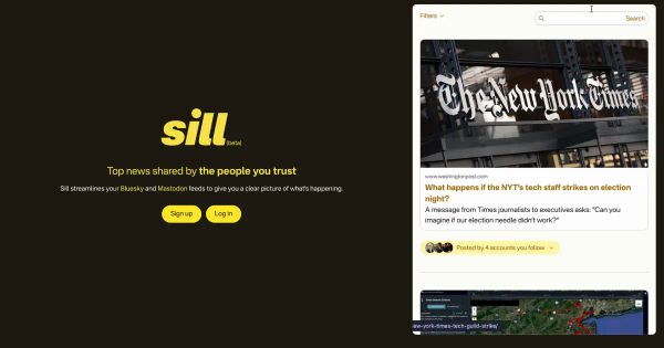 Cosmico - Sill Curates Top Bluesky and Mastodon Links