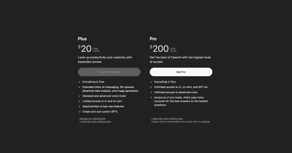 Cosmico - Day 1 of '12 Days of OpenAI': ChatGPT Pro at $200/Month