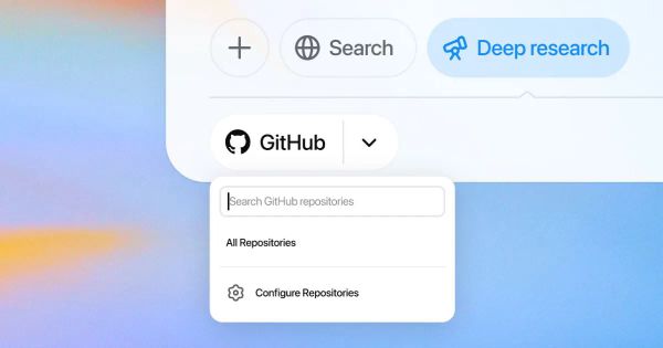 Cosmico - ChatGPT Deep Research now connects to GitHub