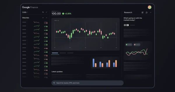 Cosmico - Google Finance adds AI, advanced charts, and live news feed