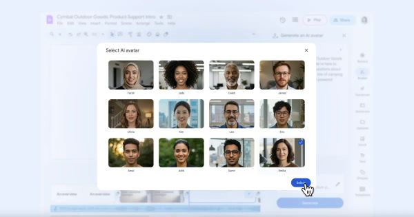 Cosmico - Google Vids adds AI avatars to its video editor