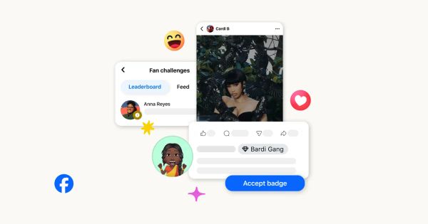 Cosmico - Facebook rolls out fan challenges and custom badges for creators