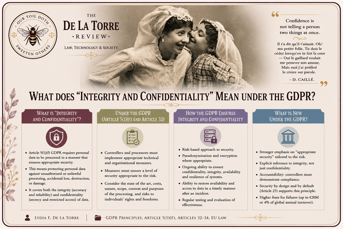 What Does “Integrity and Confidentiality” Mean Under the GDPR?