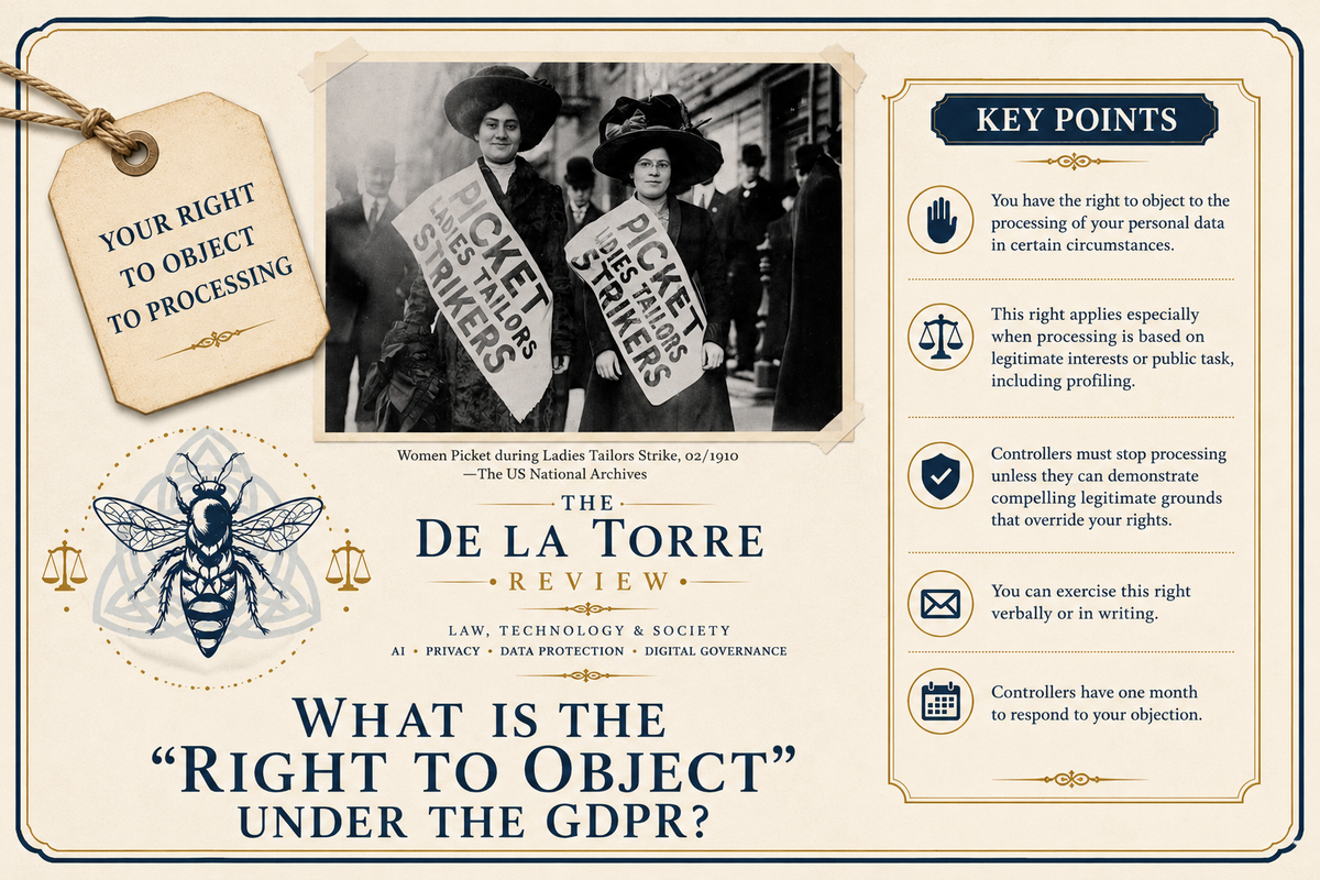 What is the "Right to Object" under the GDPR?