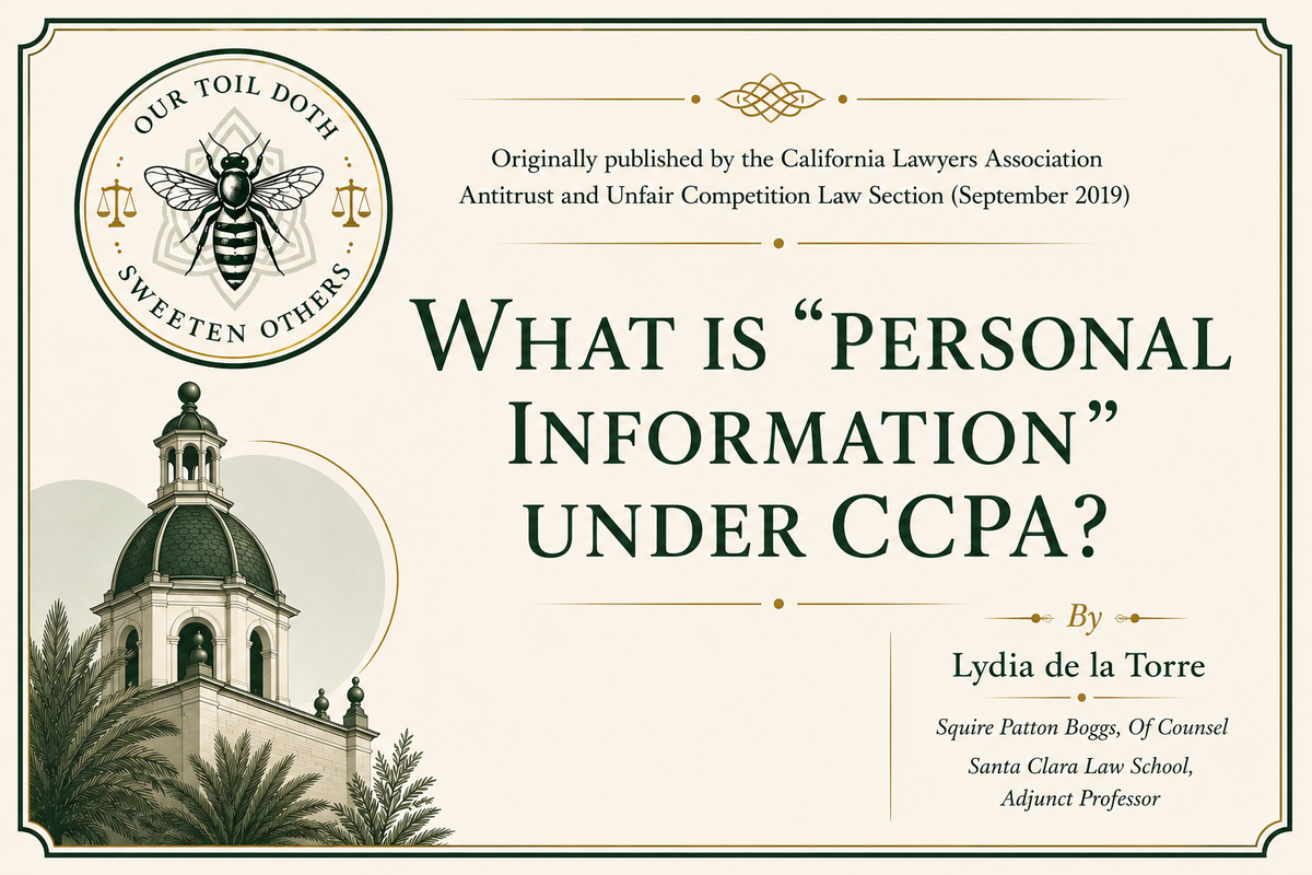 WHAT IS “PERSONAL INFORMATION” UNDER CCPA?