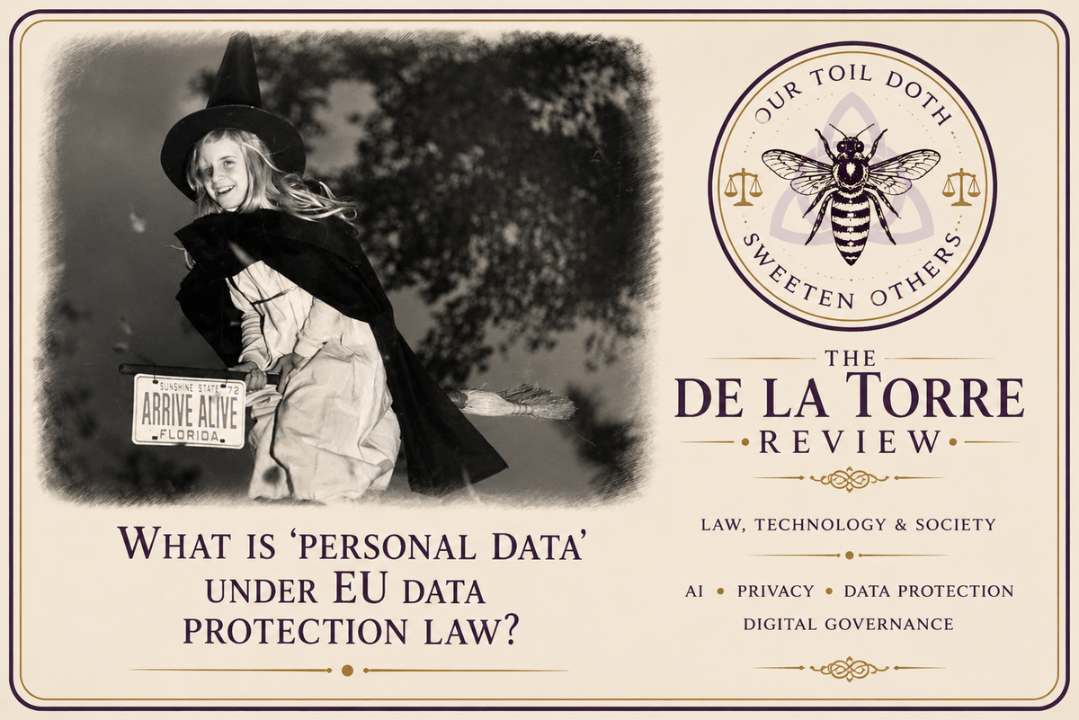 What is ‘personal data’ under EU data protection law?