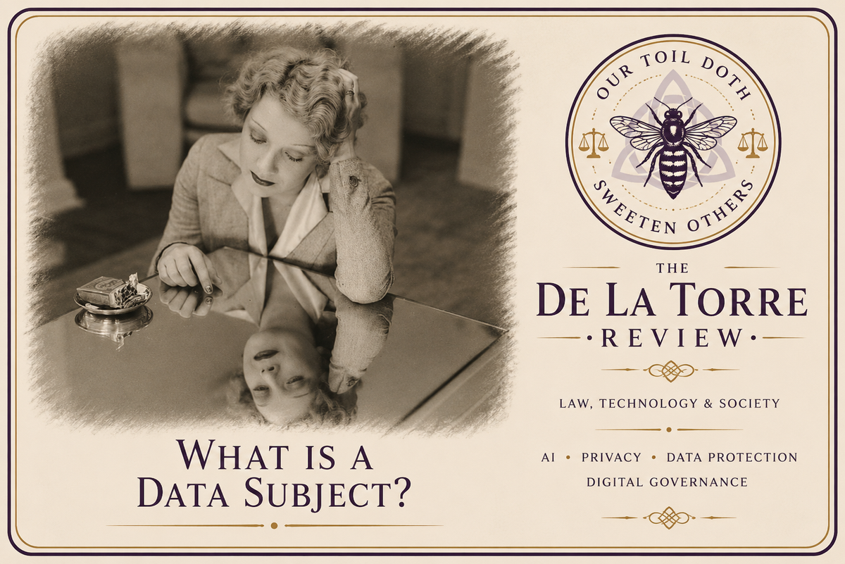 What is a data subject?