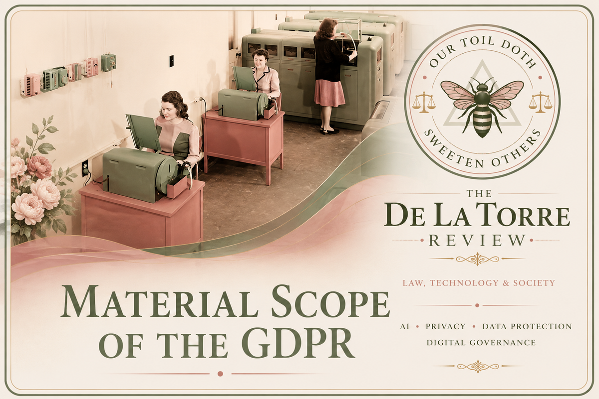 Material Scope of the GDPR