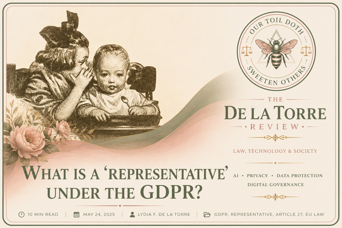 What is a ‘representative’ under the GDPR?