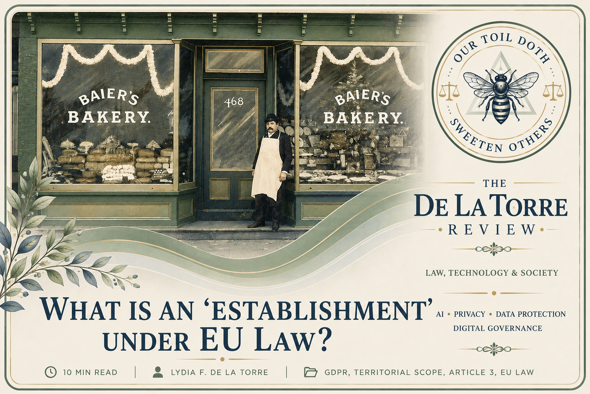 What is an ‘establishment’ under EU law?