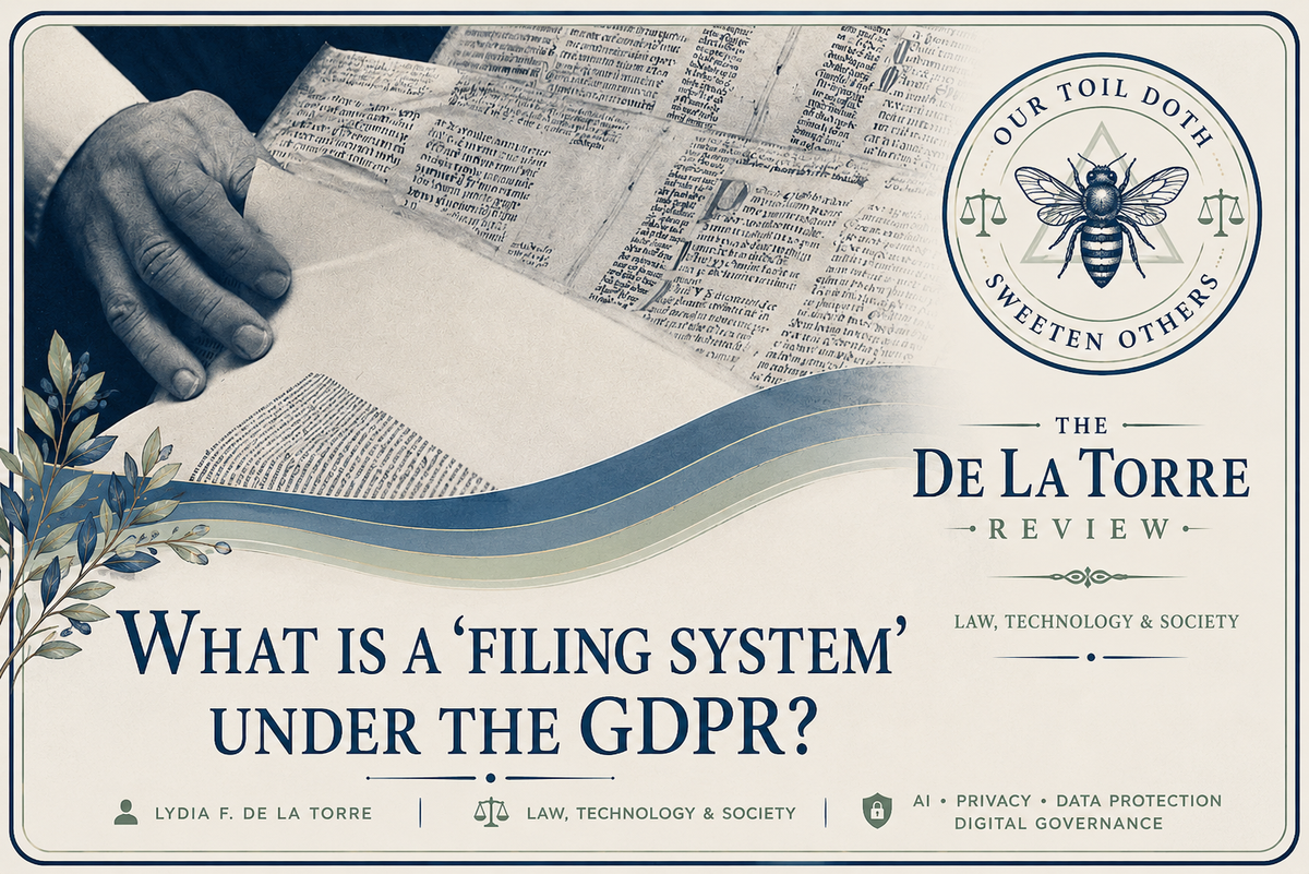 What is a ‘filing system’ under the GDPR?