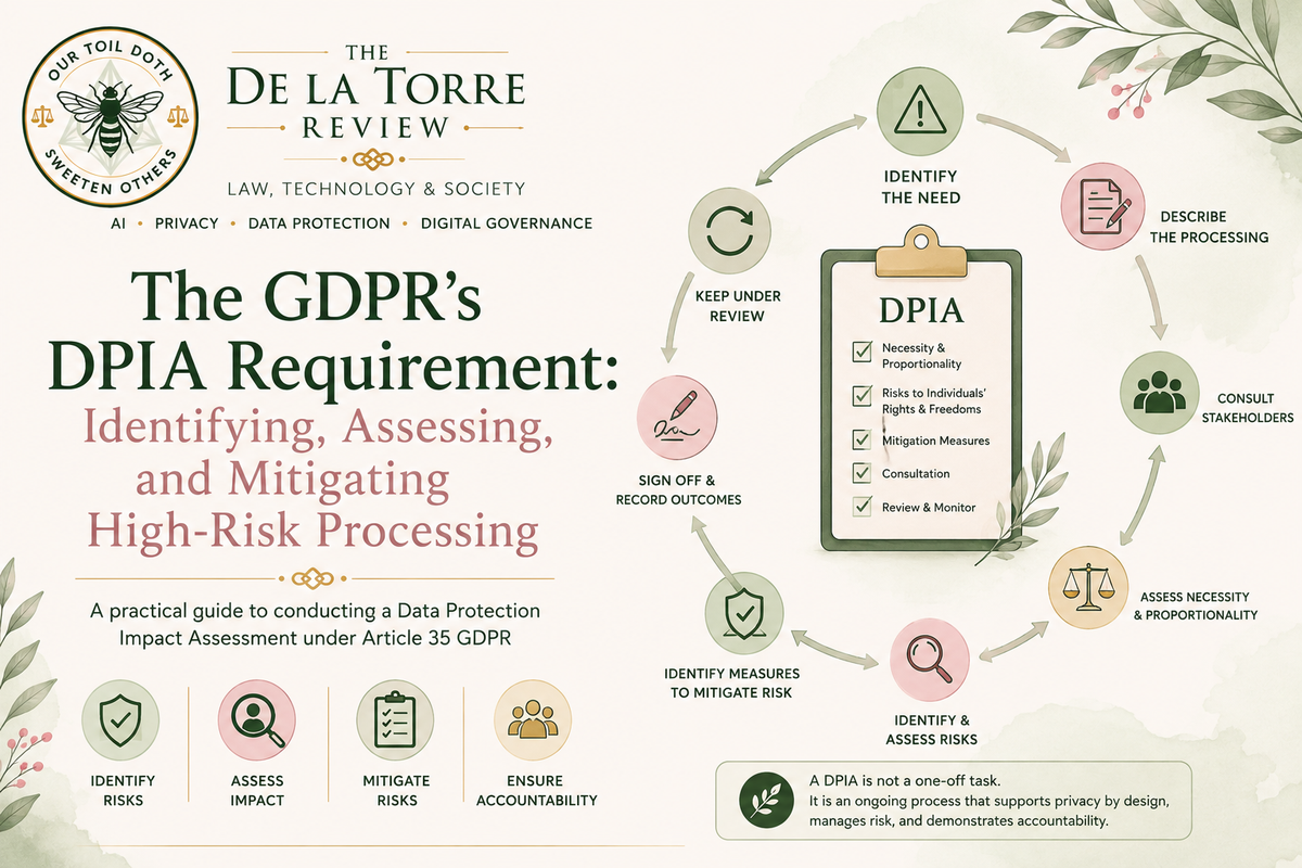 The GDPR’s DPIA Requirement: Identifying, Assessing, and Mitigating High-Risk Processing
