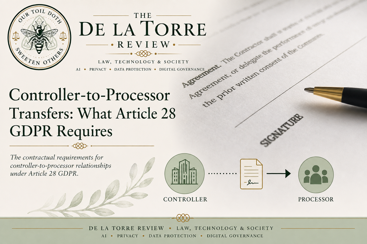 Controller-to-Processor Transfers: What Article 28 GDPR Requires