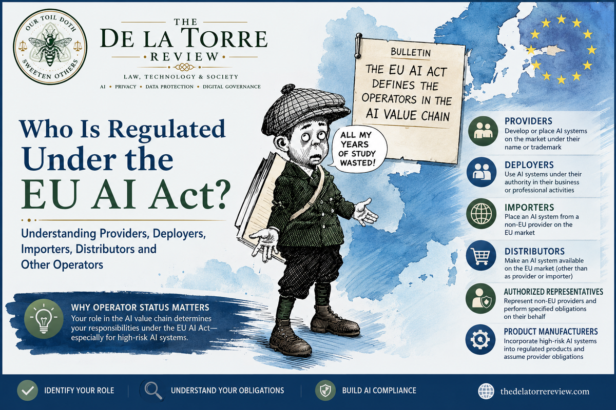 Who Is Regulated Under the EU AI Act? Understanding Providers, Deployers, Importers, Distributors and Other Operators