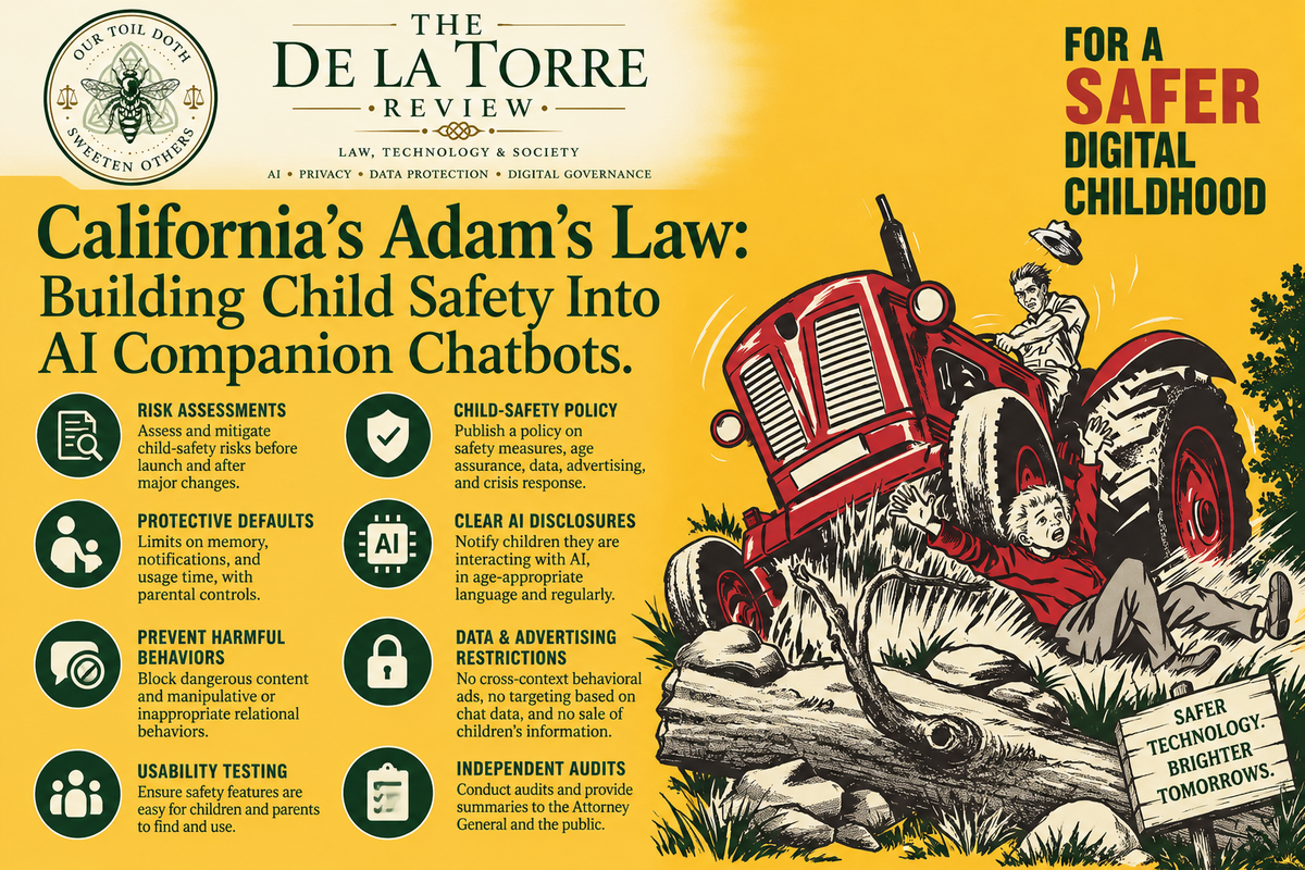 California’s Adam’s Law: Building Child Safety Into AI Companion Chatbots