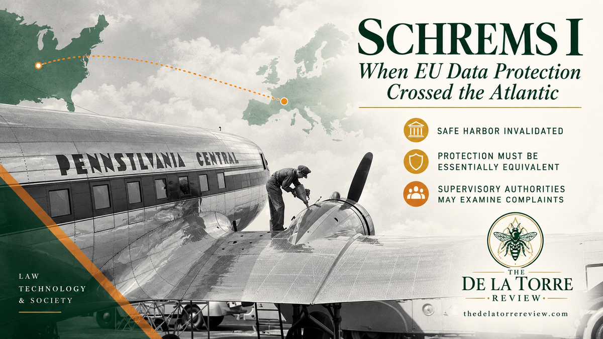 Schrems I: When EU Data Protection Crossed the Atlantic