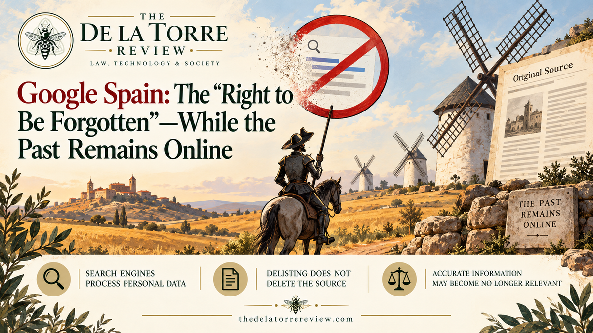 Google Spain: The “Right to Be Forgotten”—While the Past Remains Online