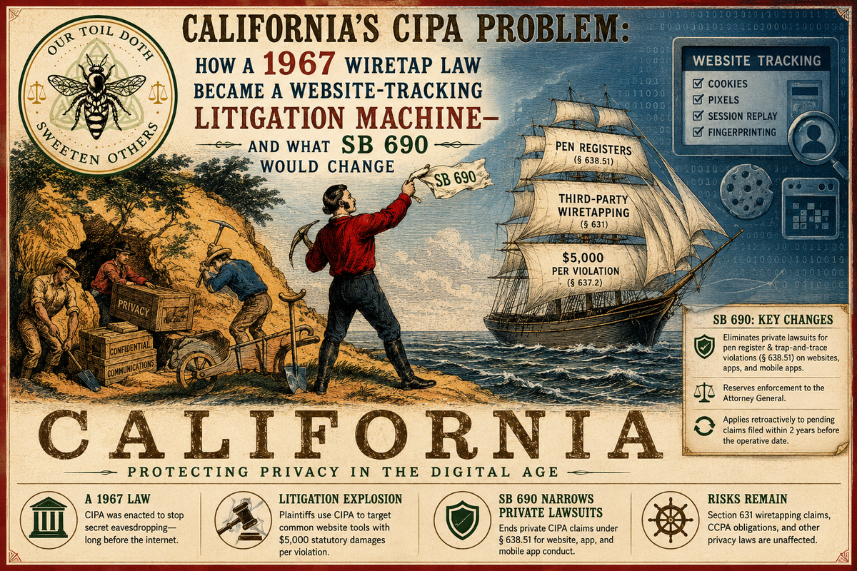 California’s CIPA Problem: How a 1967 Wiretap Law Became a Website-Tracking Litigation Machine—and What SB 690 Would Change